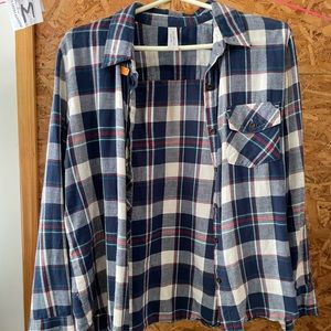 Check & Stripe flannel long sleeve shirt